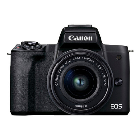 Беззеркальный фотоаппарат Canon EOS M50 Mark II, Black + EF-M 15-45 IS, Чёрный