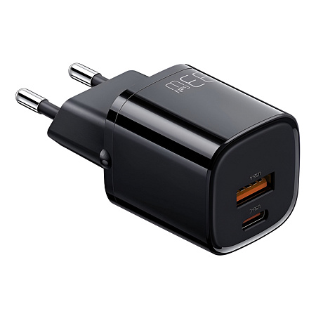 Mcdodo Wall Charger Nano Series 1*USB-A+1*Type-C 3A 33W, Black Mcdodo Wall Charger Nano Series 1*USB-A+1*Type-C 3A 33W, Black