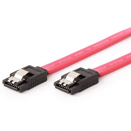 Cable Serial ATA III  30 cm data cable, metal clips, Cablexpert CC-SATAM-DATA-0.3M
