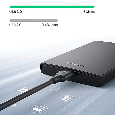UGREEN US221 2.5" SATA HDD / SSD Enclosure 5Gbps USB 3.0