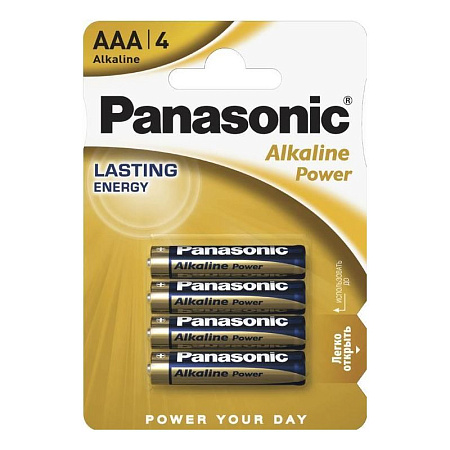 Panasonic "ALKALINE Power" AAA Blister* 4, Alkaline, LR03REB/4BPR Panasonic "ALKALINE Power" AAA Blister* 4, Alkaline, LR03REB/4BPR