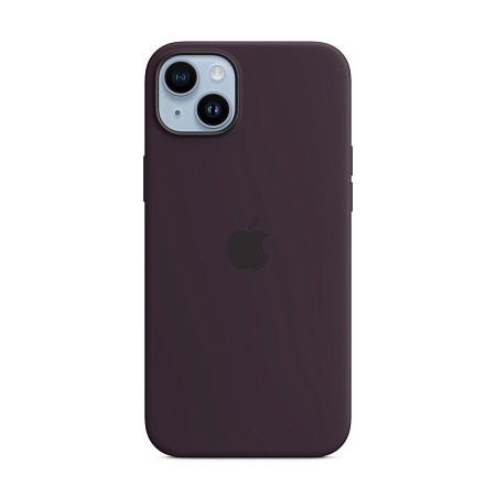 Case Original Silicone with MagSafe for iPhone 15 Plus/14 Plus, Elderberry