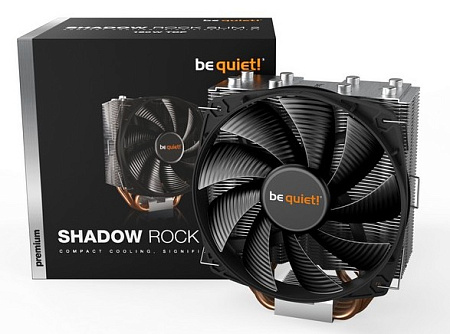 AC be quiet! "Shadow Rock Slim 2" (11.5-23,7dBA, 1400RPM, 86.3 CFM, 135mm, PWM, 160W, 4x6mm, 710g.)