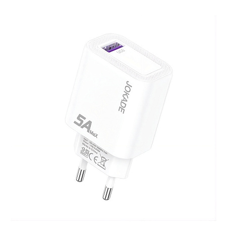 Jokade Wall Charger 1*USB-A 5A,20W JB140, White Jokade Wall Charger 1*USB-A 5A,20W JB140, White