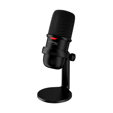Microphones HyperX SoloCast, 14mm condenser capsules, Cardioid, 74db, -6 db, 96 kHz, 24bit, Tap-to-M