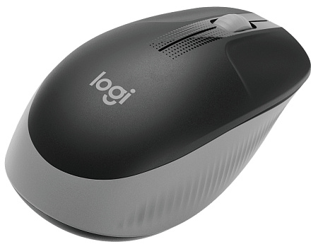 Wireless Mouse Logitech M190 Full-size, 1000 dpi, 3 buttons, Ambidextrous, 89,9g., 1xAA, 2,4Ghz, Gre