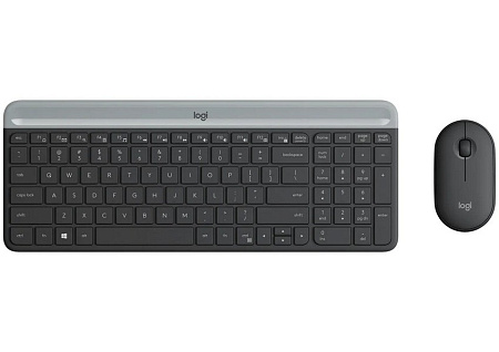 Wireless Keyboard & Mouse Logitech MK470, Compact, Ultra thin, Scissor keys, Quiet typing, 1000dpi, 
