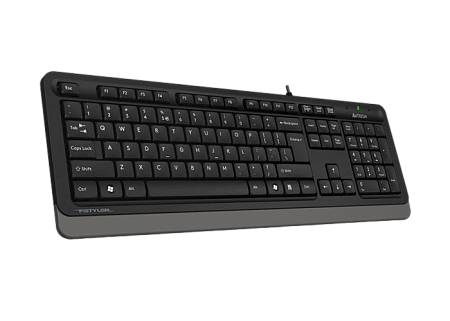 Keyboard A4Tech FK10, Multimedia Hot Keys, Laser Inscribed Keys , Splash Proof, 1.5m, USB, EN/RU/RO,