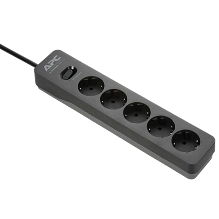 APC PME5U2B-RS Essential SurgeArrest 5 Outlet 2 USB Ports Black 230V Russia