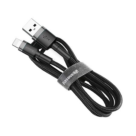 Baseus cafule Cable USB For iP 2.4A 0.5m Gray+Black