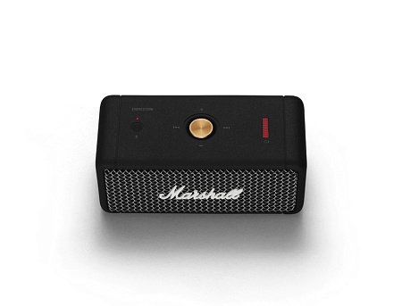 Marshall EMBERTON Portable Bluetooth Speaker - Black and Brass