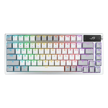 Клавиатура ASUS ROG Azoth, Проводное / беспроводное, Белый
