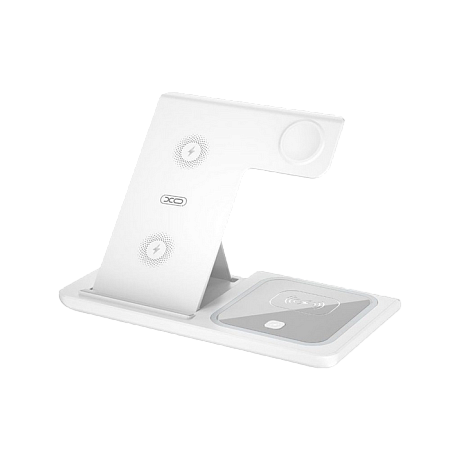 Wireless Charger XO, 3in1, WX023, White (apple supporting) Wireless Charger XO, 3in1, WX023, White (apple supporting)