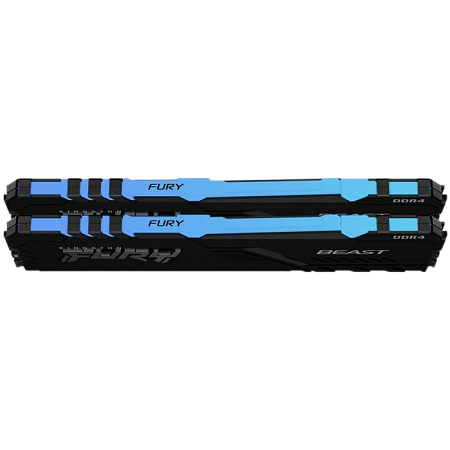 16GB DDR4-3200MHz  Kingston FURY Beast RGB (Kit of 2x8GB) (KF432C16BBAK2/16), CL16-18-18, 1.35V, BLK