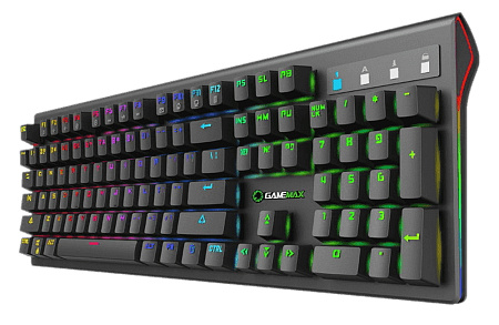 Gaming Keyboard Gamemax KG801, Mechanical, FN Keys, Anti-Ghosting, RGB, EN layout, Black.USB Gaming Keyboard Gamemax KG801, Mechanical, FN Keys, Anti-Ghosting, RGB, EN layout, Black.USB