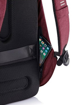 Backpack Bobby Hero Regular, anti-theft, P705.294 for Laptop 15.6" & City Bags, Red 