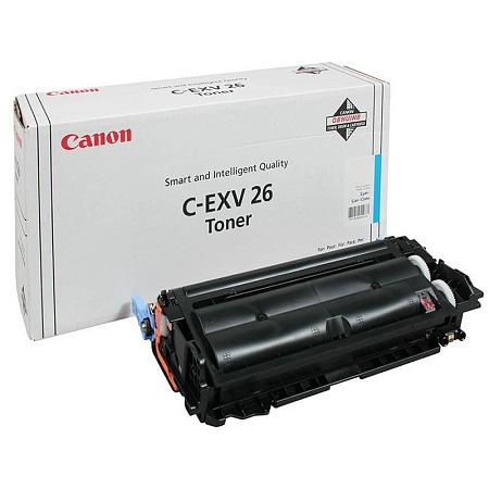 Тонер-картридж Canon C-EXV26, 1,09кг, Голубой
