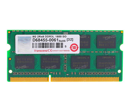 Оперативная память Transcend TS1GSK64W6H, DDR3 SDRAM, 1600 МГц, 8Гб