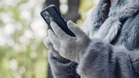 Сенсорные перчатки Moshi Digits Touchscreen Gloves, Medium, Светло-серый