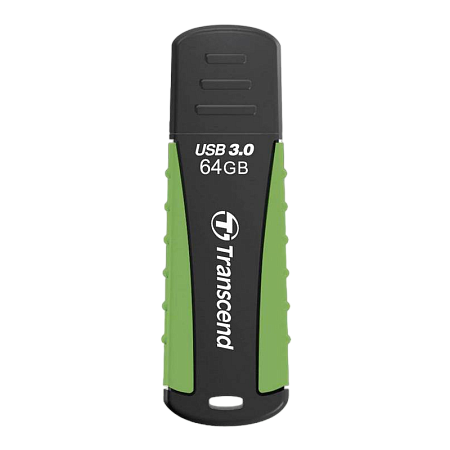 USB Flash накопитель Transcend JetFlash 810, 64Гб, Черный/Зеленый