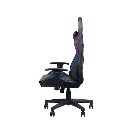 Gaming Chair Havit GC927, Headrest & Lumbar cushion, 2D Armrest, LED, 166 degrees, Black