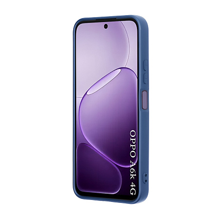 WOO Case Liquid Silicone Oppo A6K 4G, Blue