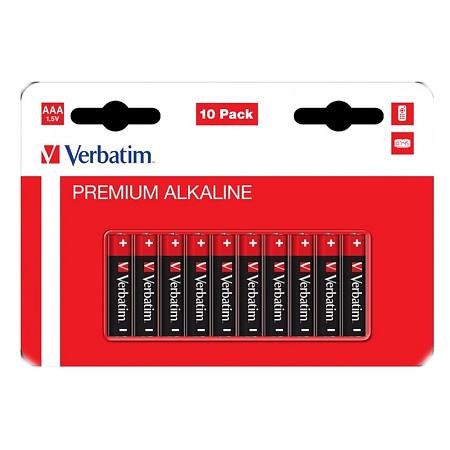Verbatim Batteries AAA Alkaline 10 pcs Blister