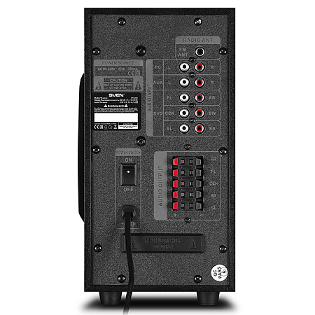 Audio System 5.1 SVEN "HT-201" 80w, USB, SD, FM, Display, RC, Black Audio System 5.1 SVEN "HT-201" 80w, USB, SD, FM, Display, RC, Black