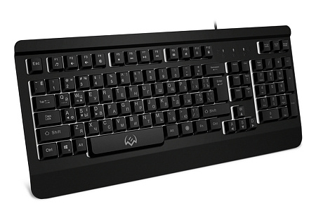 Gaming Keyboard SVEN KB-G9450, 3 colors backlight, Metal plate, WinLock, 12 Fn keys, Black, USB