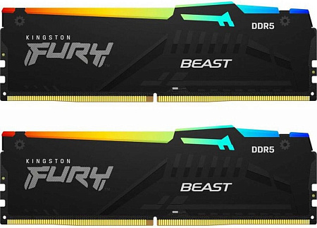 Опреативная память Kingston FURY Beast RGB EXPO DDR5 6000MHz 64GB (Kit of 2*32GB)