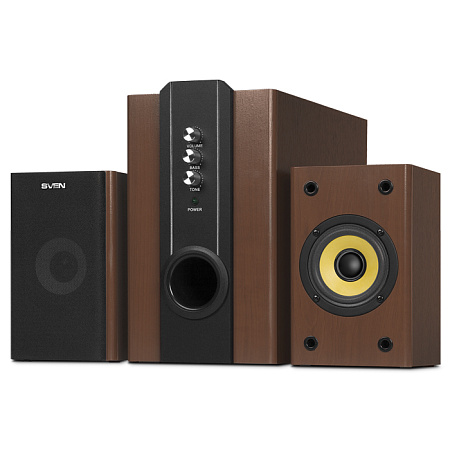 Speakers SVEN "SPS-820" Wooden, 38w / 18w + 2x10w / 2.1 Speakers SVEN "SPS-820" Wooden, 38w / 18w + 2x10w / 2.1