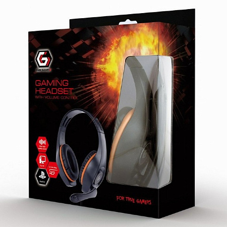 Gaming Headset GMB GHS-05-O, 40mm driver, 20-20000Hz, 32 Ohm, 102 db, 0.250g, 3.5mm, Black/Orange Gaming Headset GMB GHS-05-O, 40mm driver, 20-20000Hz, 32 Ohm, 102 db, 0.250g, 3.5mm, Black/Orange