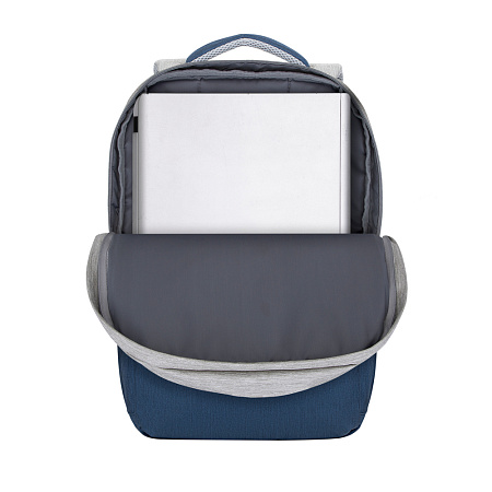 Backpack Rivacase 7567, for Laptop 17,3" & City bags, Gray/Dark Blue