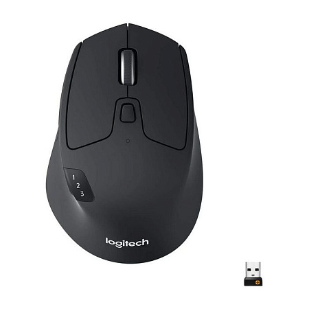 Wireless Mouse Logitech M720 Triathlon, 1000 dpi, 8 buttons, Ergonomic, 135g., Hyper Scroll, 1xAA, U