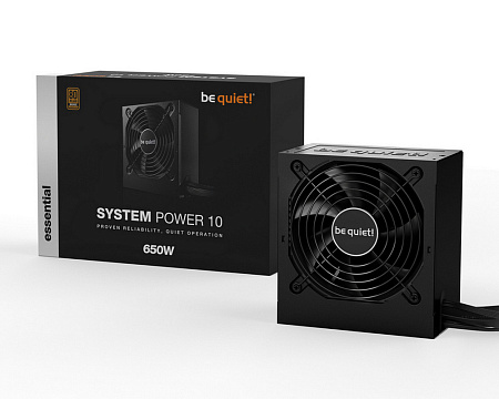 Power Supply ATX 650W be quiet! SYSTEM POWER 10, 80+ Bronze, 120mm, Active PFC, DC/DC, Temperature c