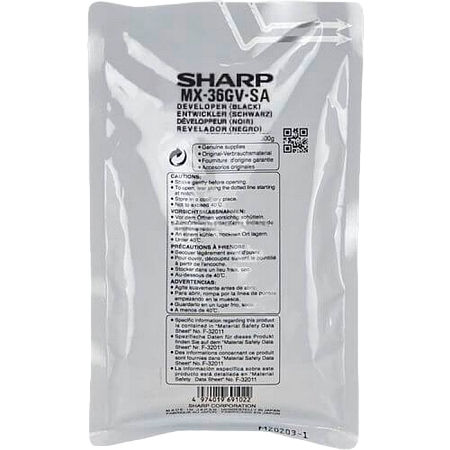 Developer Sharp BP-GV200 Black, (appr. 75,000 / 100 000 pages 6%) 