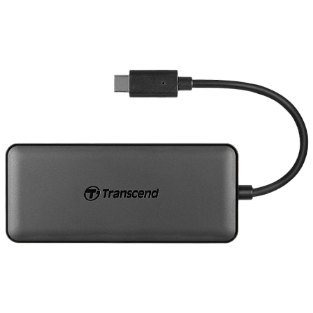 USB Type-C Hub&Card Reader Transcend "TS-HUB5C" (1xUSB-C 3.1, 2xUSB-A 3.0, 1x microSD, 1xSD-Card)
