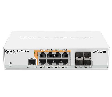 Mikrotik POE Cloud Router Switch CRS112-8P-4S-IN Mikrotik POE Cloud Router Switch CRS112-8P-4S-IN