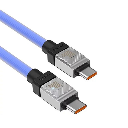 Baseus Cable CoolPlay Series Type-C to Type-C 5A 100W 1m, Blue Baseus Cable CoolPlay Series Type-C to Type-C 5A 100W 1m, Blue