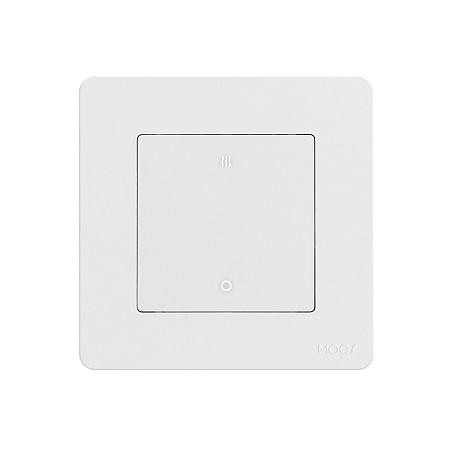 Moes Zigbee Star Ring Switch for Heater/ AC 20A with Electricity Monitor (Neutral Required), White