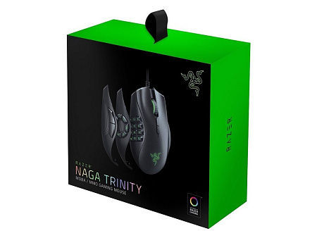 Gaming Mouse Razer Naga Trinity, 16k dpi, 19 buttons, 50G, 450IPS, 120g, Mech.SW, On-Board Memory, R