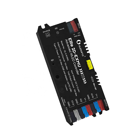 Gledopto Elite 2D-EXMU Advanced ESP32 WLED Digital LED Controller RGB/RGBW/RGBCCT with LAN (GL-C-616WL), DC5~24V, total max 15A output, max 800ICs