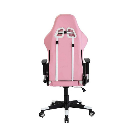 Gaming Chair Havit GC932, Headrest & Lumbar cushion, 2D Armrest, 166 degrees, Pink/White
