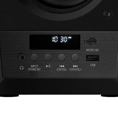 Speakers SVEN "MC-10" Black, 50w, Bluetooth, SD, USB Flash, Remote Control, FM, 3.5mm jack