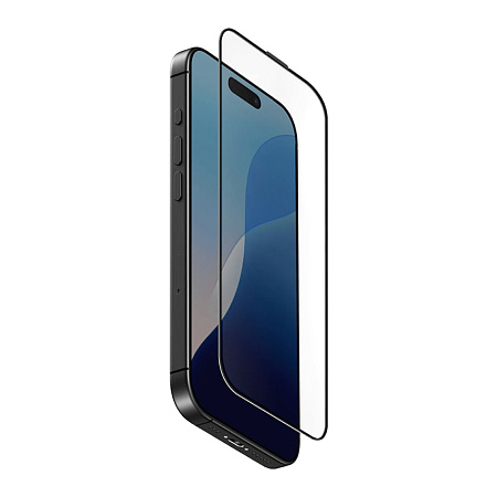 Uniq Glass Screen Protector Optix Vivid Clear for iPhone 16 Pro Max, Black Uniq Glass Screen Protector Optix Vivid Clear for iPhone 16 Pro Max, Black