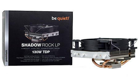 AC be quiet! "Pure Rock 2 Black" (19.1-26,8dBA, 1500RPM, 51.4 CFM, 120mm, PWM, 150W, 4x6 mm, 580g.) 