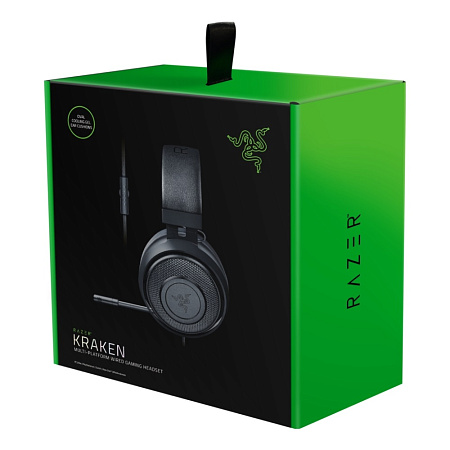 Игровая Гарнитура RAZER Kraken, Проводной аналоговый, Чёрный