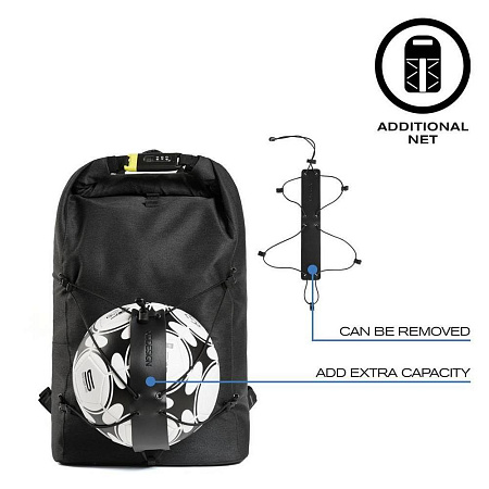 Backpack Bobby Urban Lite, anti-theft, P705.501 for Laptop 15.6" & City Bags, Black