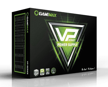 Power Supply ATX 700W GAMEMAX VP-700, 80+ Bronze, 120mm, Active PFC, Fanless mode, Black