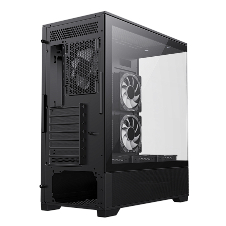 Case ATX GAMEMAX VISTA AB, w/o PSU, 0.6mm, 6x120mm ARGB, ARGB Hub, RC, Front&Side Tempered Glass, 1x